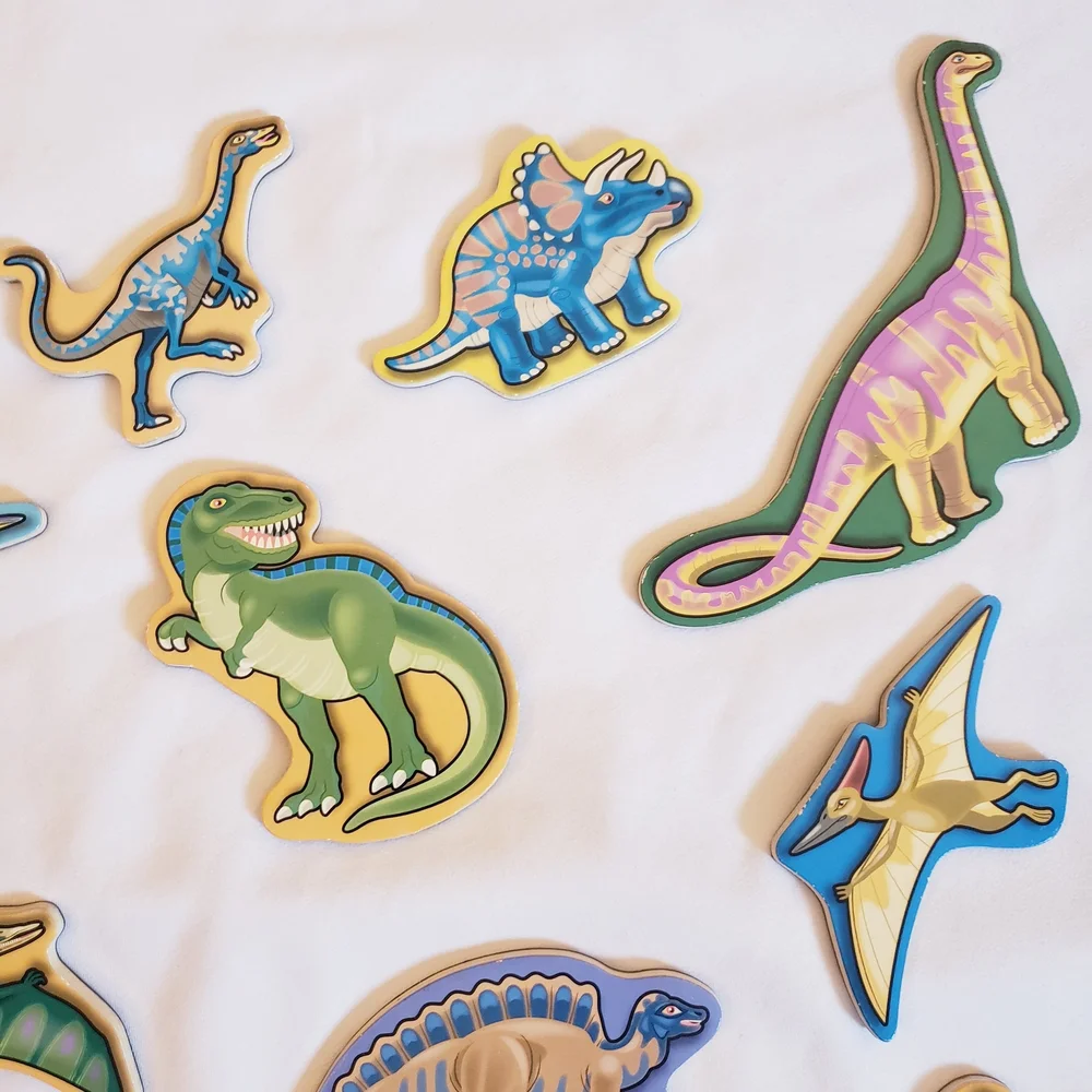 Melissa & Doug Wooden Dinosaur Magnets